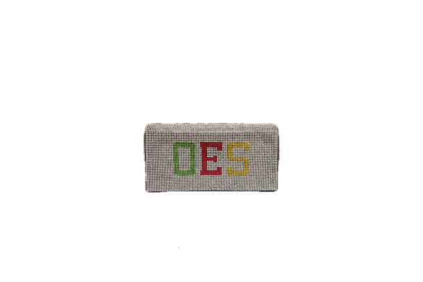 Order of the Eastern Star OES Rhinestone Clutch Bag