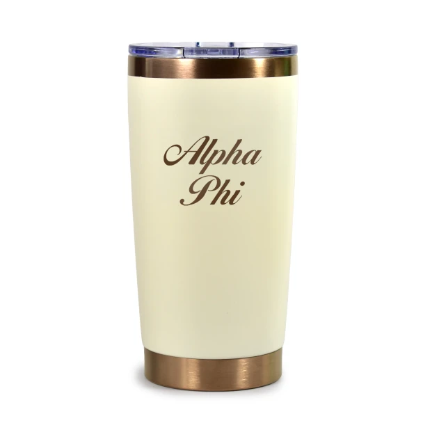 Alpha Phi Sorority Splash Proof Cup- 20 oz