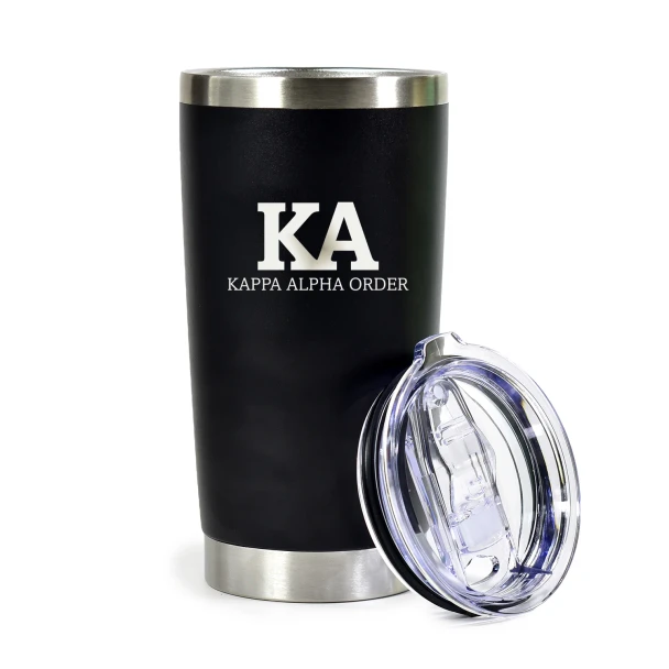 Kappa Alpha Fraternity 20 oz Tumbler- Black 