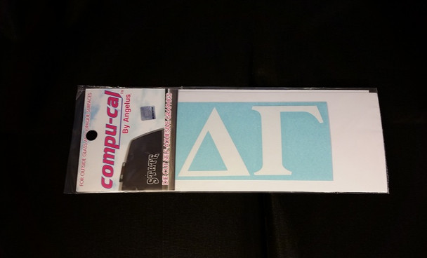 Delta Gamma White Car Letters