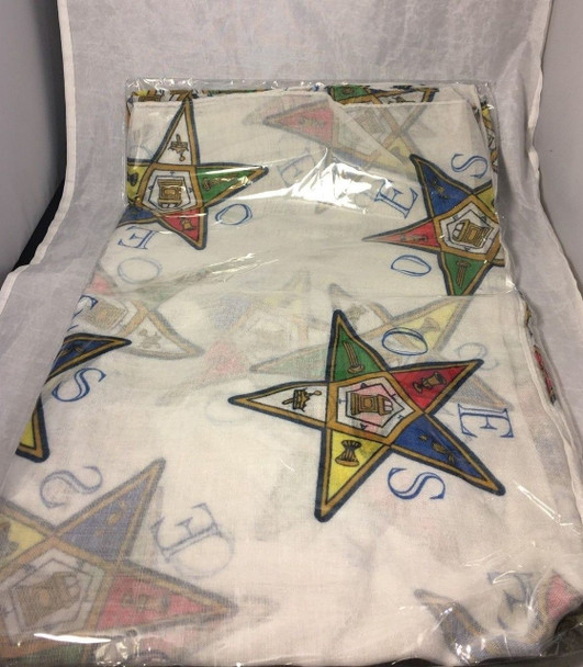 Order of the Eastern Star OES Extra Large Scarf