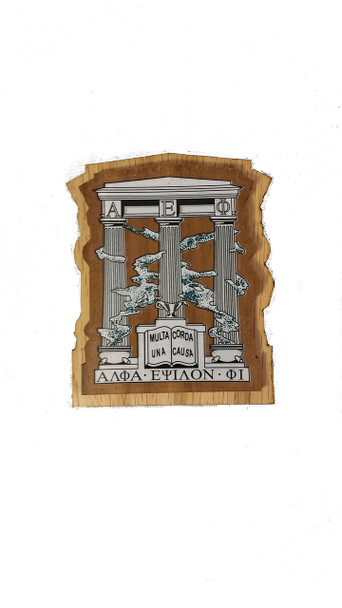 Alpha Epsilon Phi AEPHI Raised Wood Crest