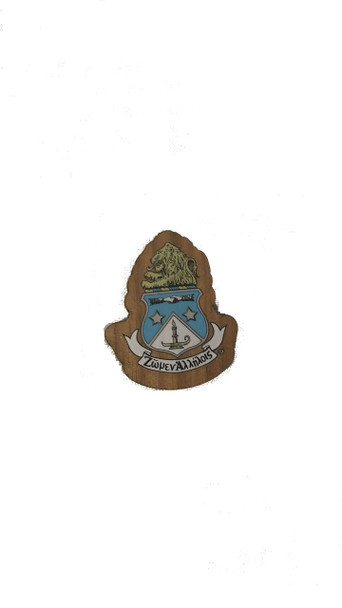 Alpha Delta PI ADPI Mini Wood Crest