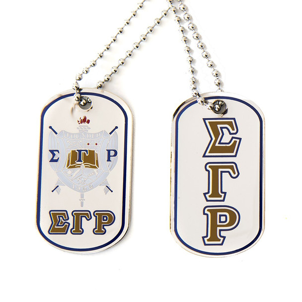 Sigma Gamma Rho Sorority Reversible Dog Tag