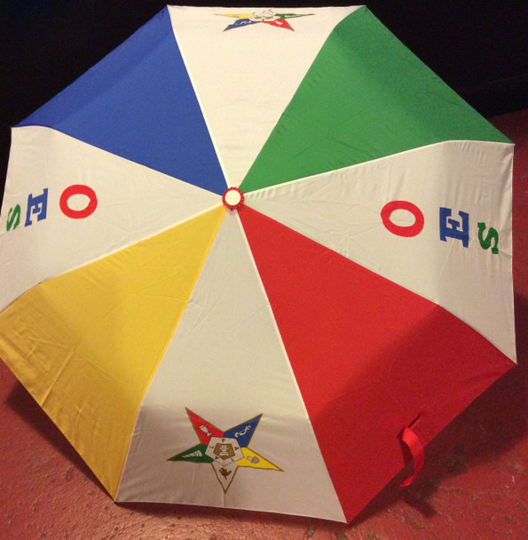 Order of the Eastern Star OES Auto Open Folding Umbrella
