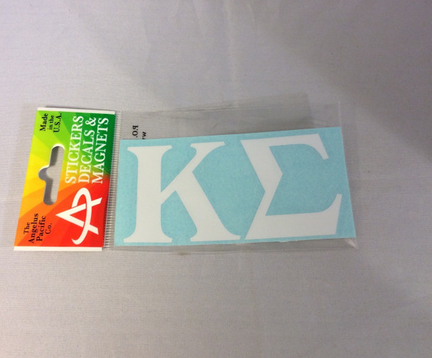 Kappa Sigma Fraternity White Car Letters