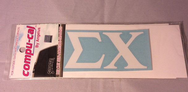 Sigma Chi Fraternity White Car Letters