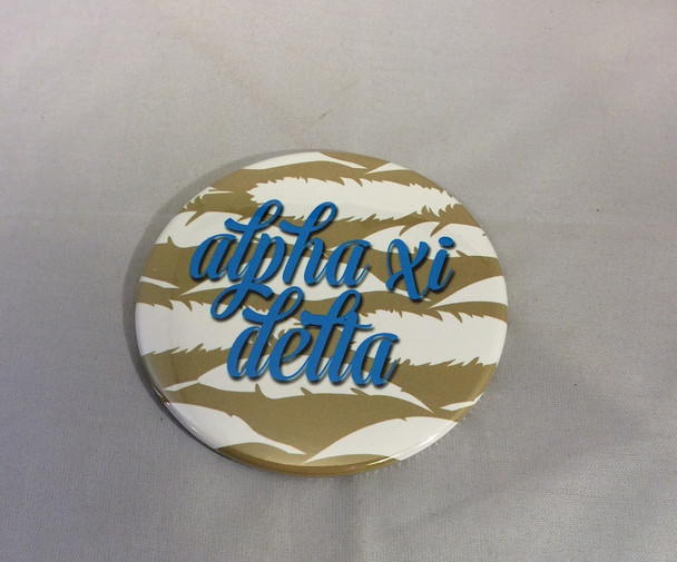 Alpha Xi Delta Sorority Gold Symbol Button-Large