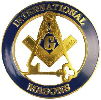 International Masons Cut Out Car Emblem