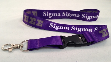 Sigma Sigma Sigma Tri-Sigma Sorority Lanyard