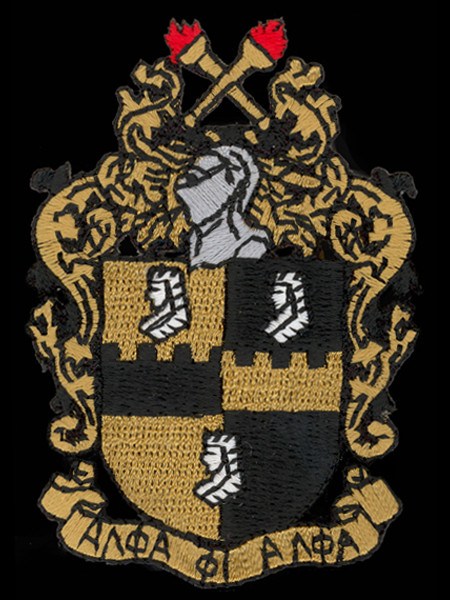 Alpha Phi Alpha Fraternity Emblem- 2 7/8 Inches 