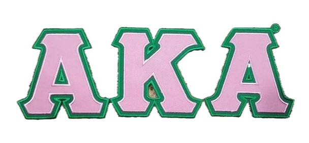 Alpha Kappa Alpha Sorority Twill Letter Set