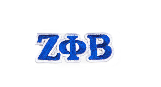 Zeta Phi Beta Sorority Connected Letter Set-Blue