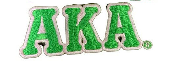Alpha Kappa Alpha AKA Sorority Connected Letter Set-Green