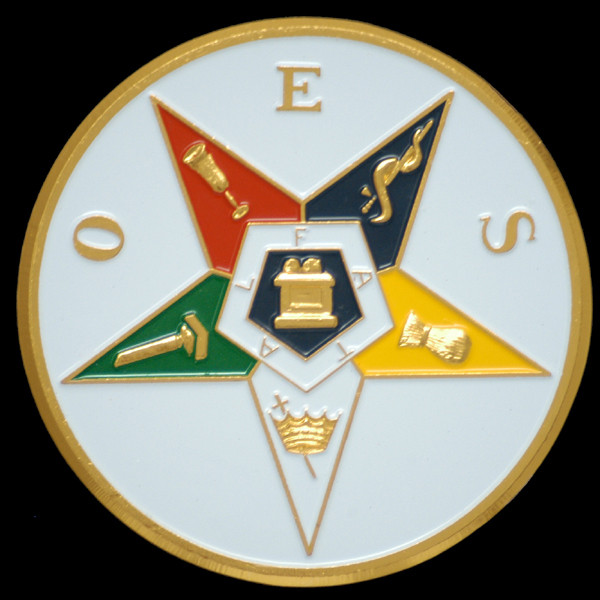 Order of the Eastern Star OES  3" Auto Tag