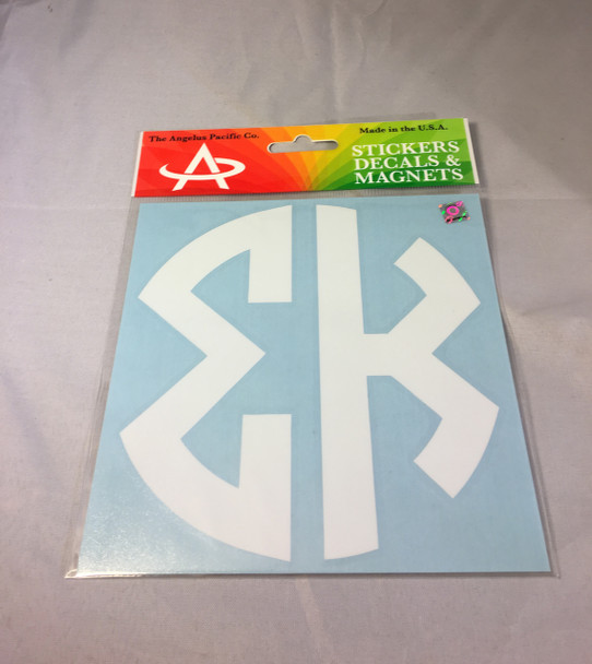 Sigma Kappa Sorority Monogram Car Decal