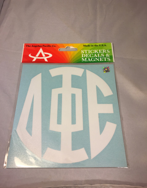 Delta Phi Epsilon DPHIE Sorority Monogram Car Decal