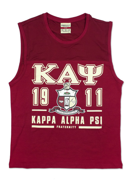Kappa Alpha Psi Fraternity Tank Top- Crest-Size 4XL