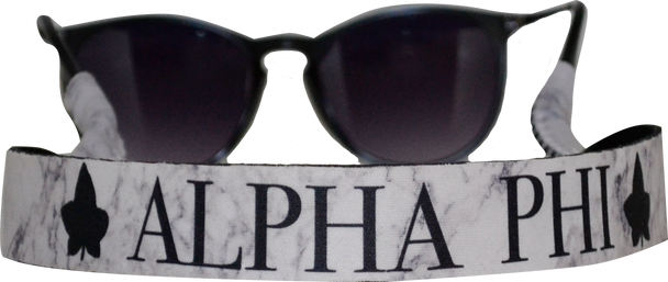 Alpha Phi Sorority Sunglass Straps- Marble