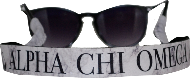 Alpha Chi Omega Sorority Sunglass Straps- Marble