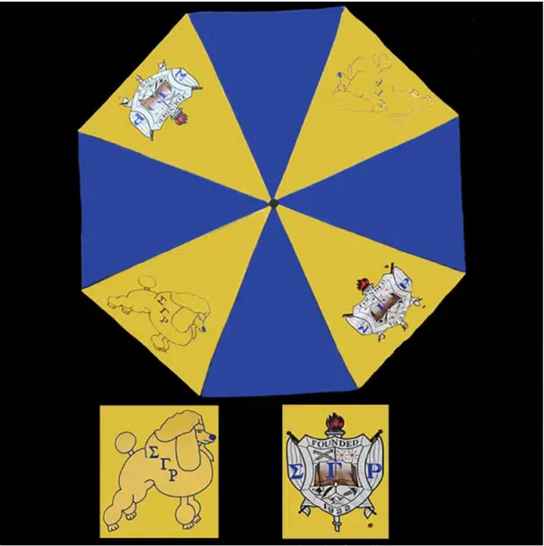 Sigma Gamma Rho Sorority Auto Open Folding Umbrella