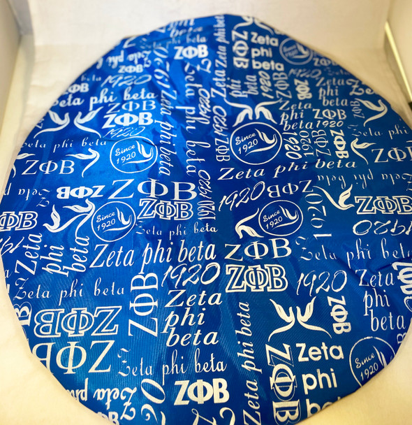 Zeta Phi Beta Sorority Shower Cap- Blue
