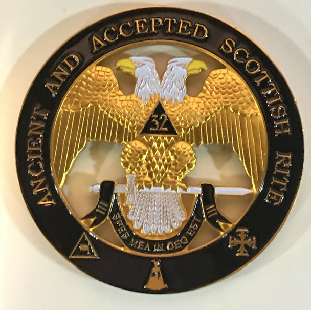 Mason Masonic 32nd Degree Cut Out Car Emblem