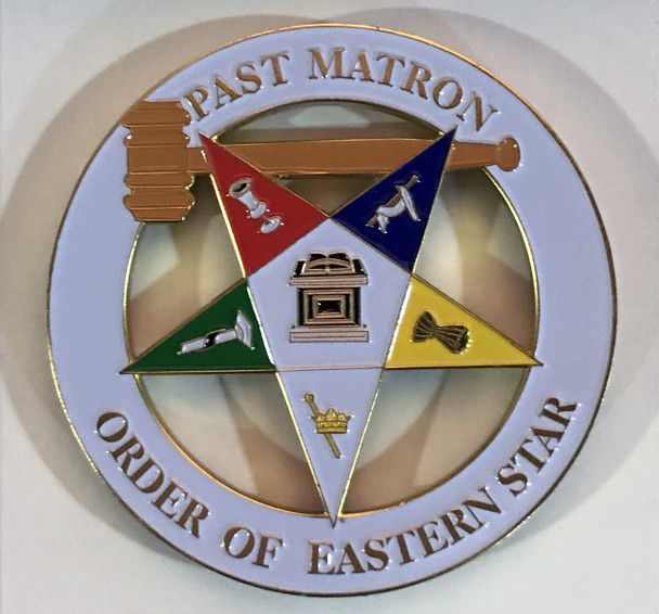 Order of the Eastern Star OES Past Worthy Matron Cut Out Car Emblem