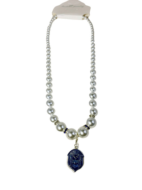Zeta Phi Beta Sorority Pearl Necklace
