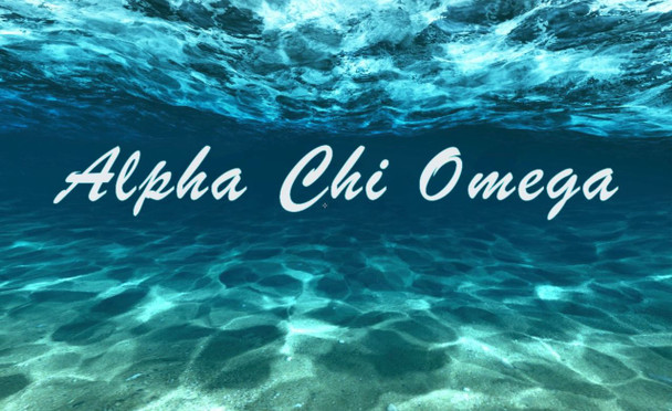 Alpha Chi Omega Sorority Flag- Ocean Floor