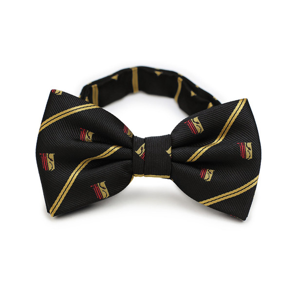 Theta Chi Fraternity Pre-Tied Bow Tie- Black- Symbol