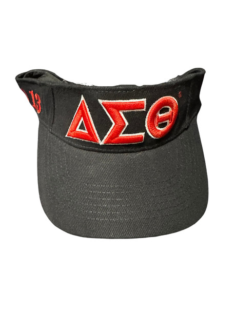 Delta Sigma Theta Sorority Visor- Black/Red