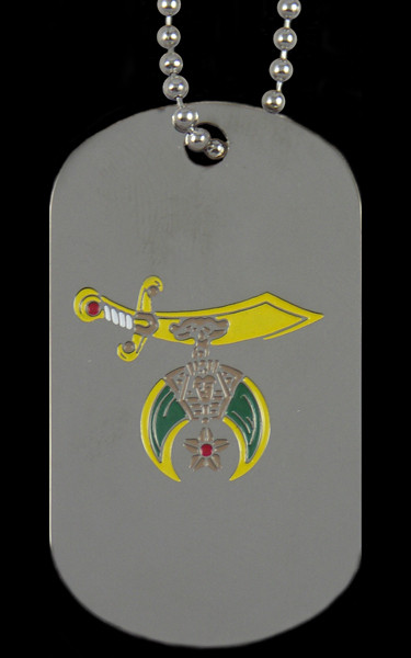 Shriner Double Sided Dog Tag