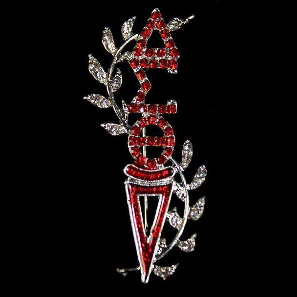Delta Sigma Theta Torch Pin- Silver