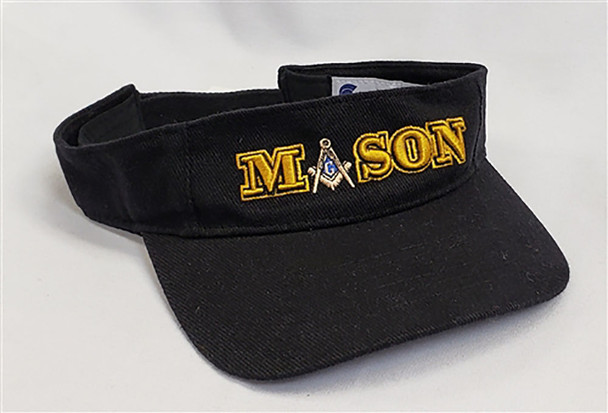 Mason Masonic Visor-Black