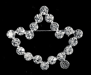 Alpha Kappa Alpha AKA Sorority Rhinestone Pin- Ivy Leaf