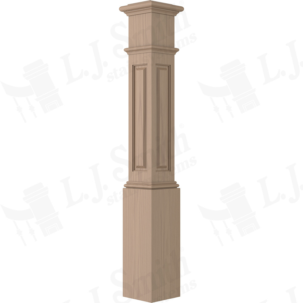Raised Panel Box Newel — L.J. Smith Stair Systems