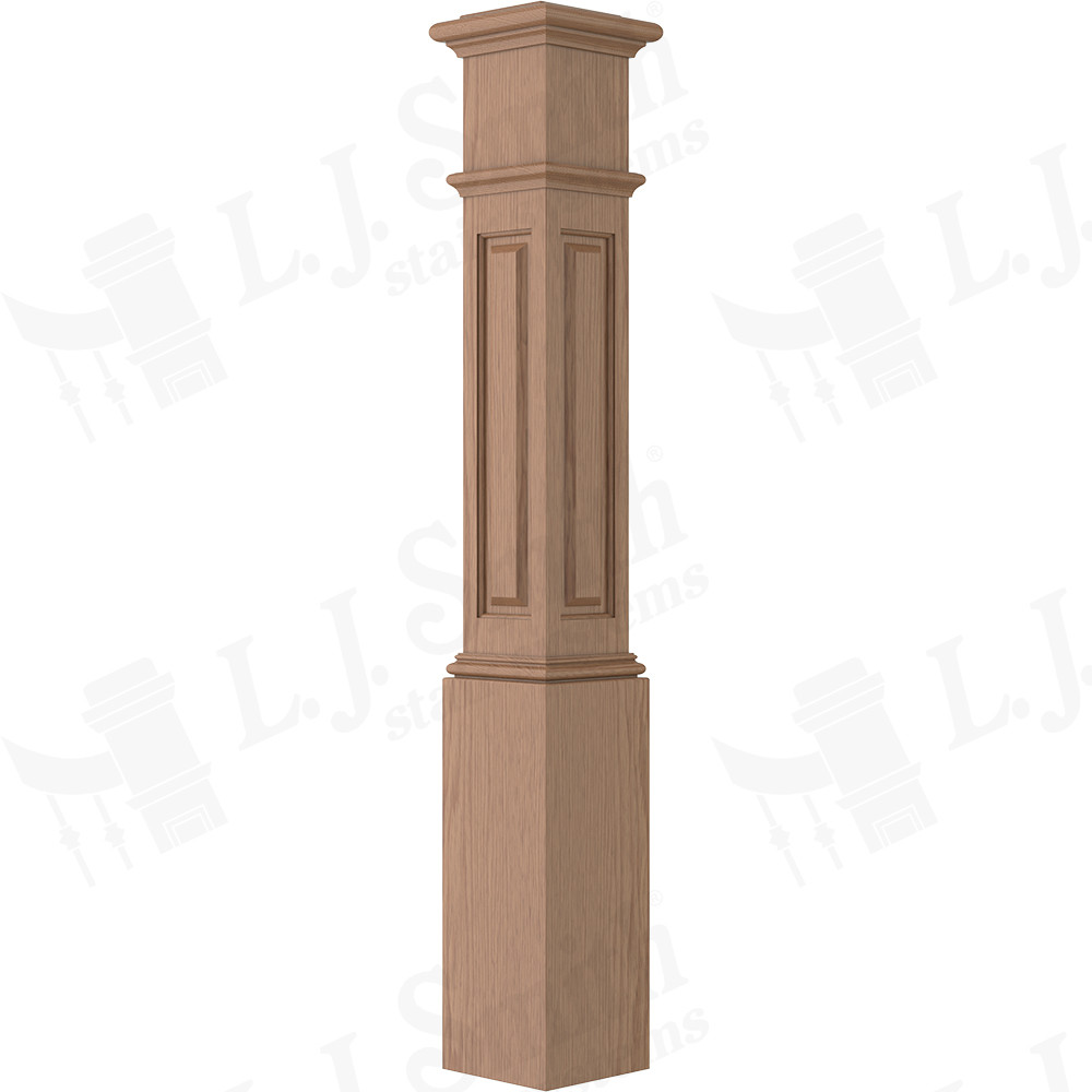 Raised Panel Box Newel — L.J. Smith Stair Systems