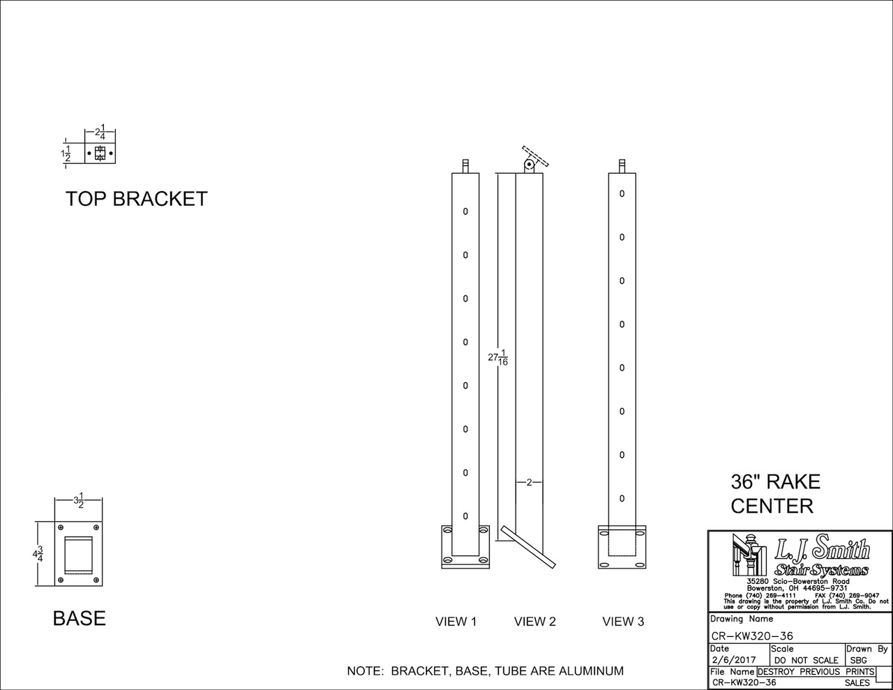 リケルメページ Metal Kneewall Newel — L.J. Smith Stair Systems