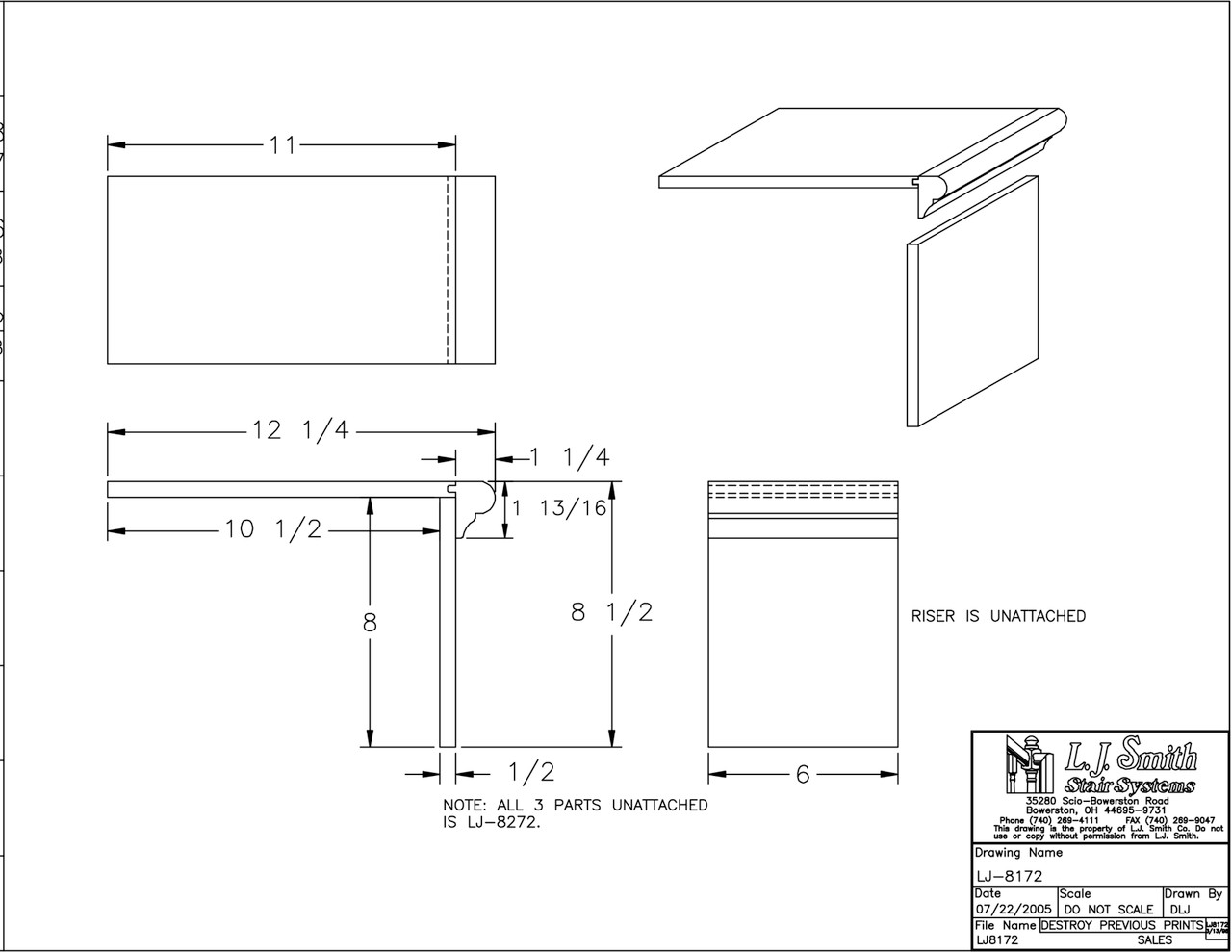 False Tread & Riser — L.J. Smith Stair Systems