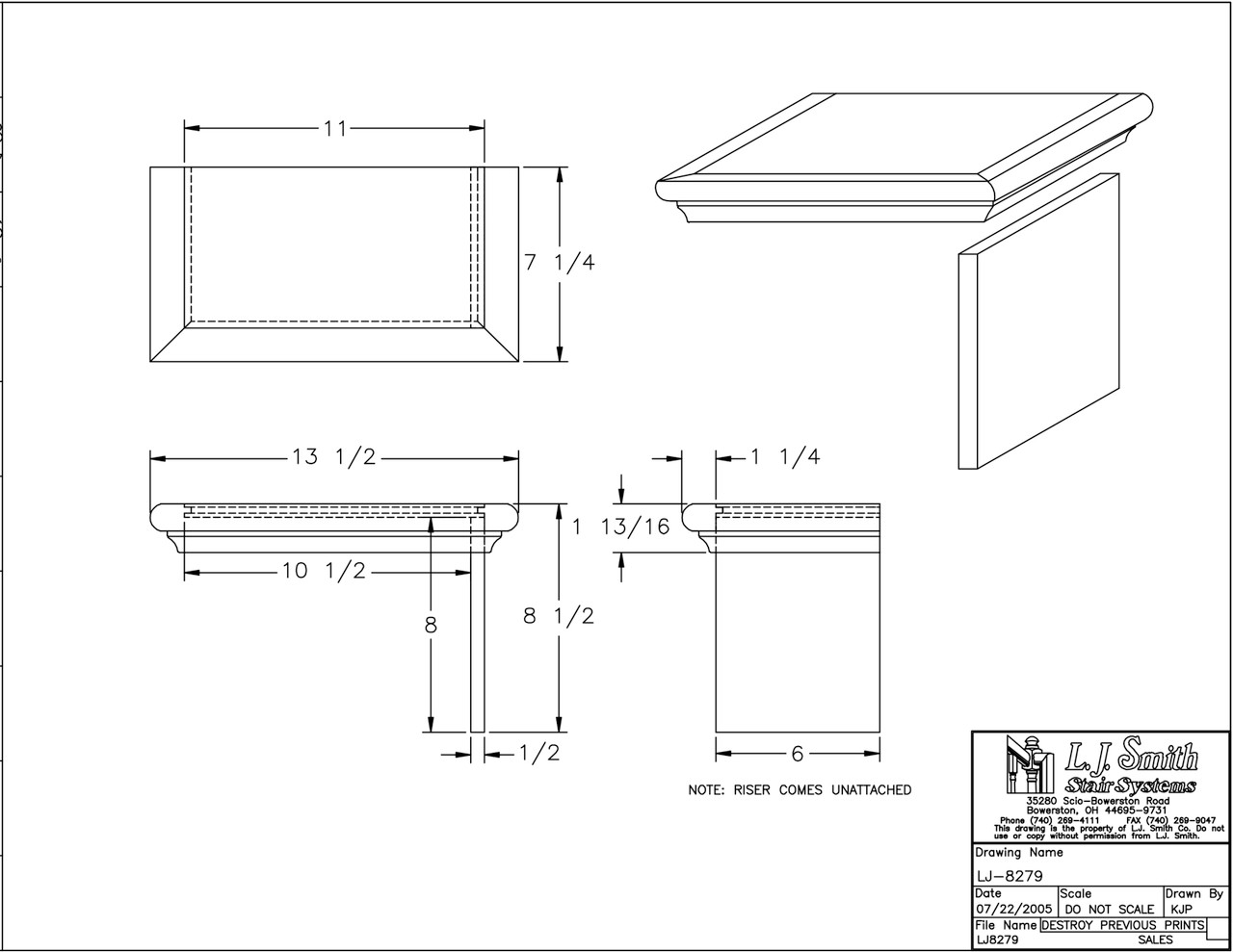 False Tread & Riser — L.J. Smith Stair Systems
