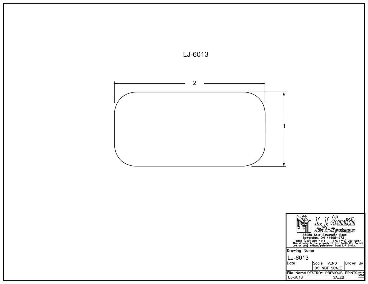 Non-plowed Handrail — L.J. Smith Stair Systems