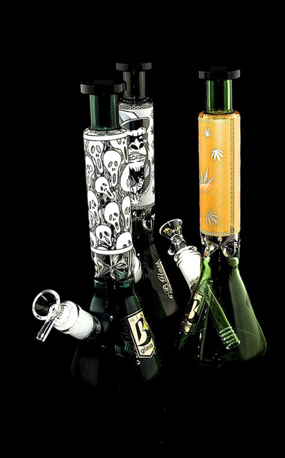 6B GLASS - 12" Glow in Dark Colorful WaTer-Pipe | Outer Limit Sales-2020B79