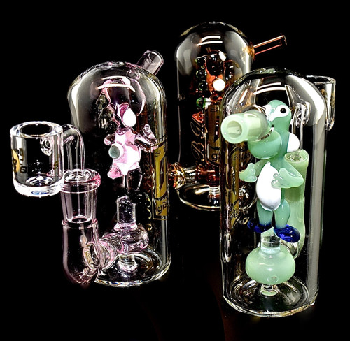 BENT NECK ANIMAL STYLE  PERC WATER PIPE- 2021B50