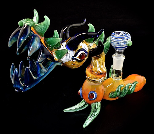 Dragan Colorful Smoking Bubbler Water Pipe and Fancy Style