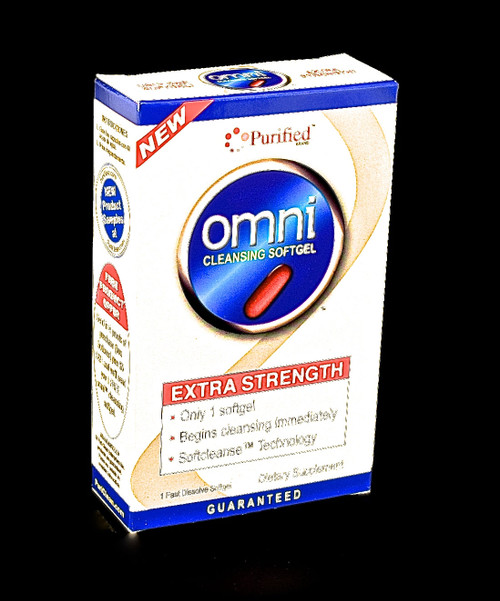 Omni Cleansing Softgel – Extra Strength Cleansing Immediately, 1 Fast Dissolve Softgel,(Puri-Clean)-1130