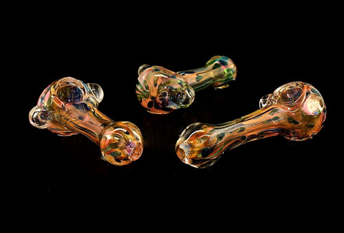 4.5" Fumed Psychedelic Colored Hand Pipe 140g  | Outer Limit Sales - 1571