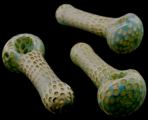 4.5" Dot Glass Colorful Glass Hand Pipe, Spoon Pipe, Glass Pipe -1797