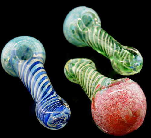 4” Fumed Swirl Twister Glass Pipe, Glass Pipe, Pipe, Glass Pipes, Smoking Pipe, Pipe for Smoking, Tobacco Pipe, Smoking Pipes, Gift-1819