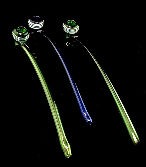 9" Colorful Sherlock Smoking Glass Pipe only Outer Limit Sales- 1857